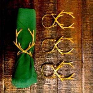 Xmas Gold napkins holders